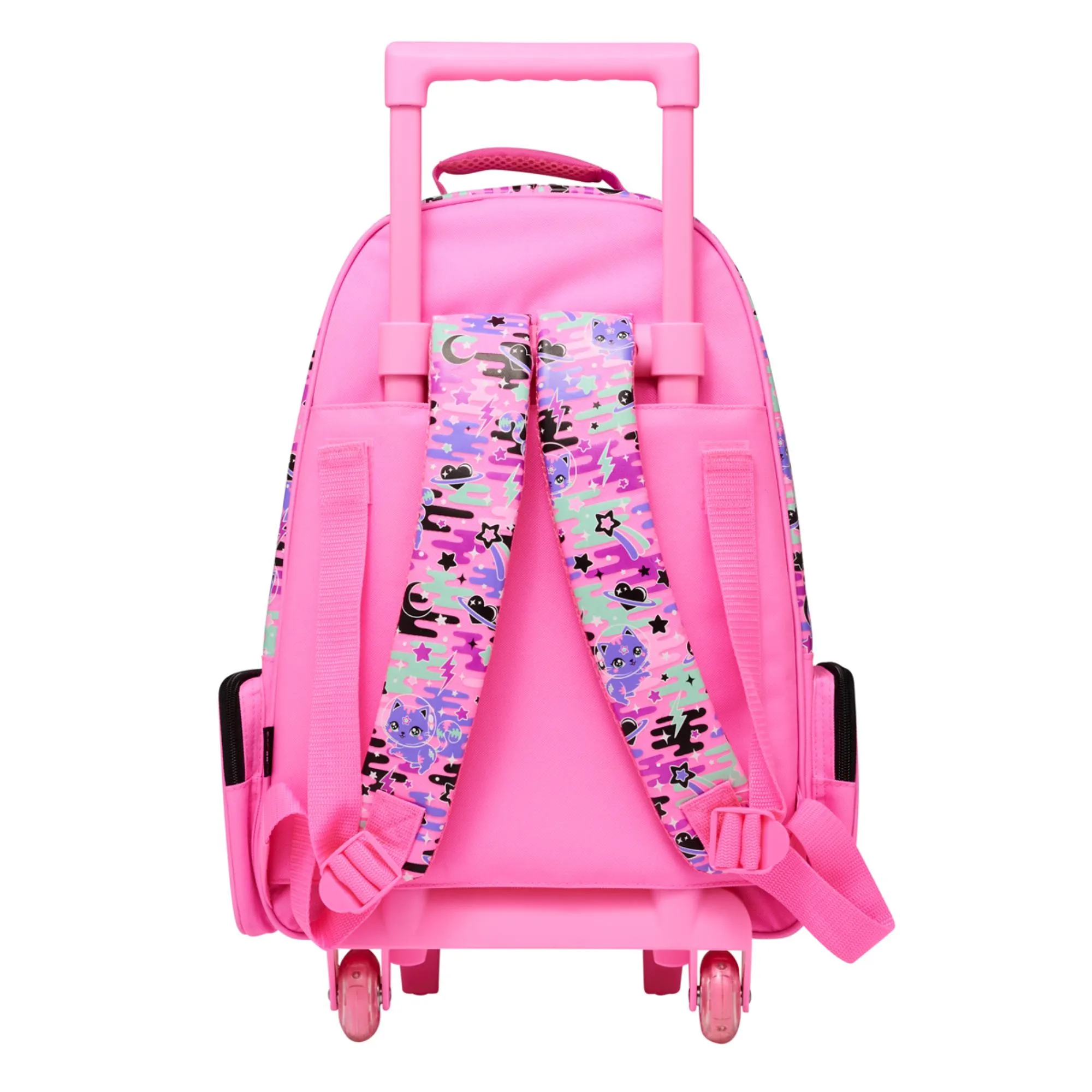 Smiggle Away Trolley Backpack With Light Up Wheels Pink, 3Y 