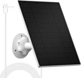 Solar Panel for Wyze Cam Outdoor,5W Solar Panel Charger Only Compatible with Wyze Cam Outdoor V2,IP65 Waterproof Solar Panel with 9.84Ft Charging Cable,360Adjustable Mounting&Waterproof Plug